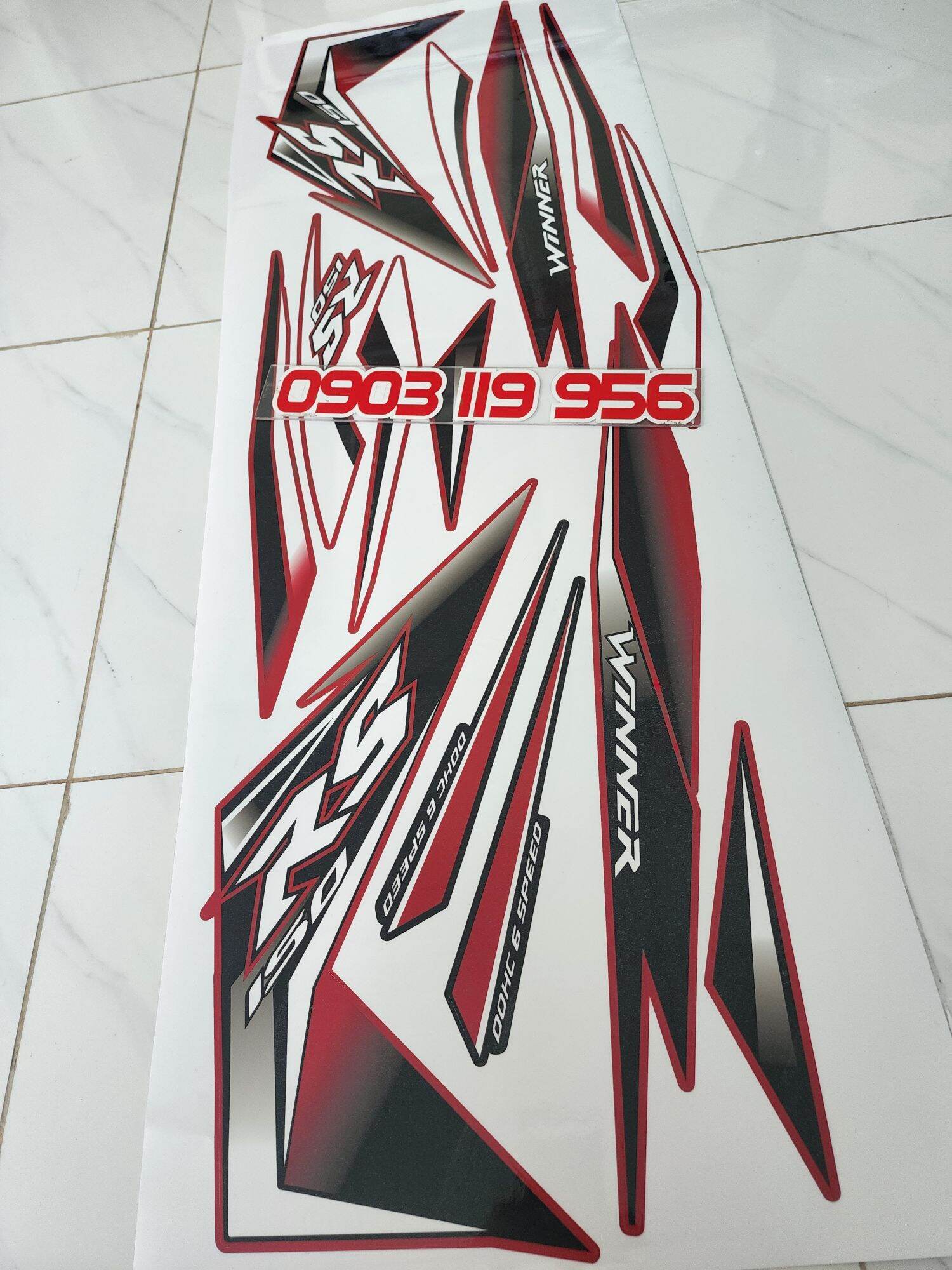Tem rời winner v1 đỏ đen rs