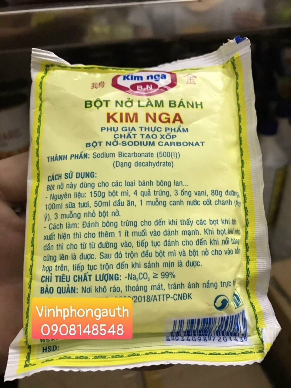 Bột Nở Làm Bánh Kim Nga - gói 100gr