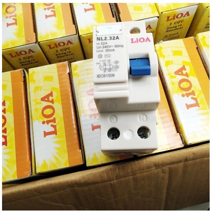 Aptomat CB chống giật Lioa 32a và 40a