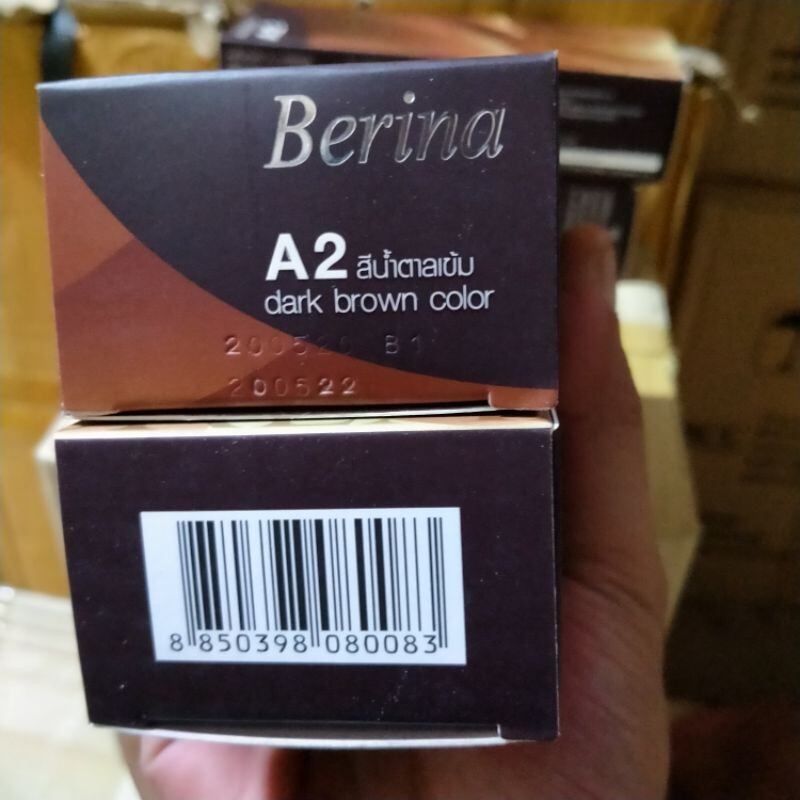 Combo 12 thuốc nhuộm tóc Berina A1 -Đen A2-Nâu đen