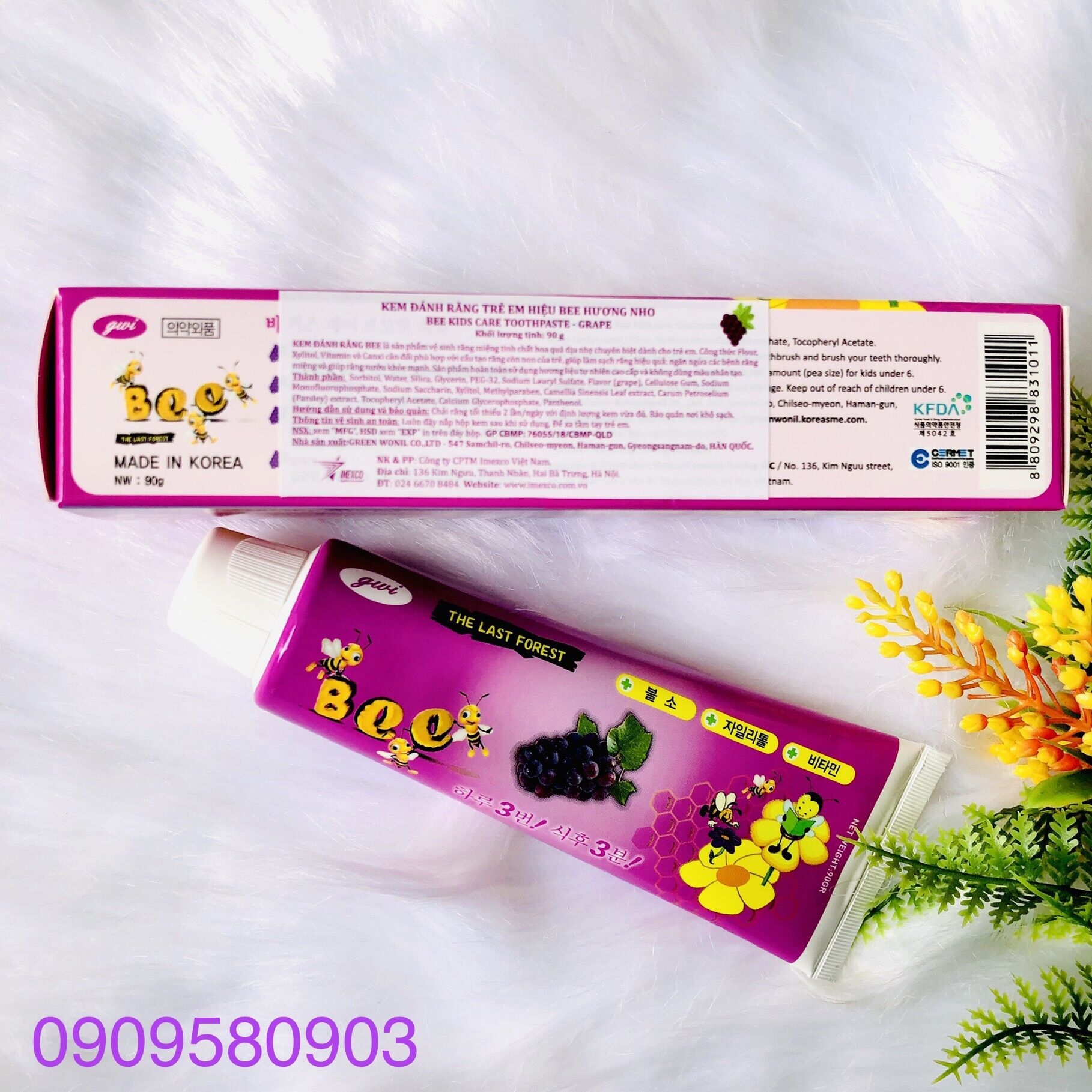 🌙 Kem đánh răng trẻ em hiệu BEE ⭐️