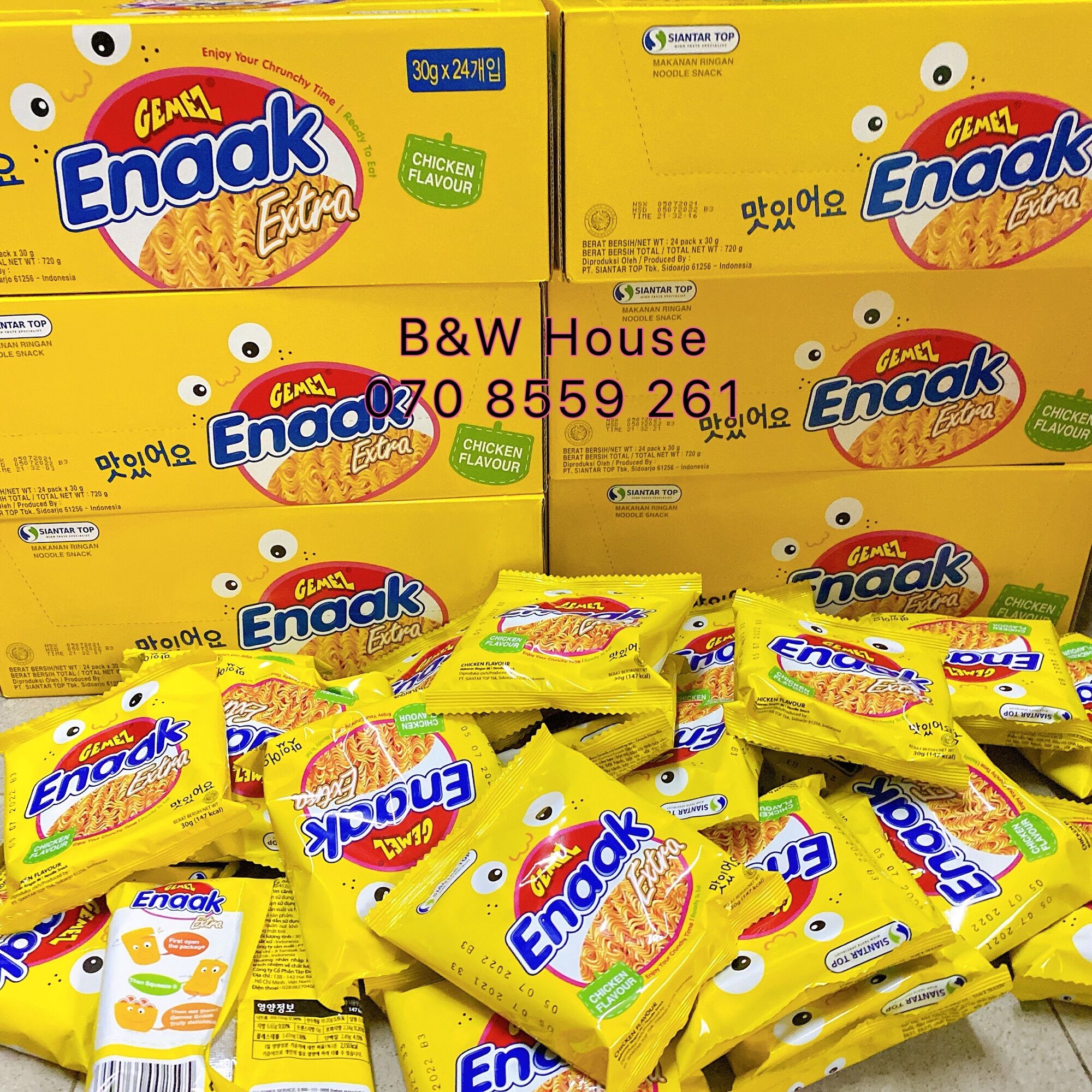MÌ ENAAK VÀNG ( HỘP 24 gói X 30g )