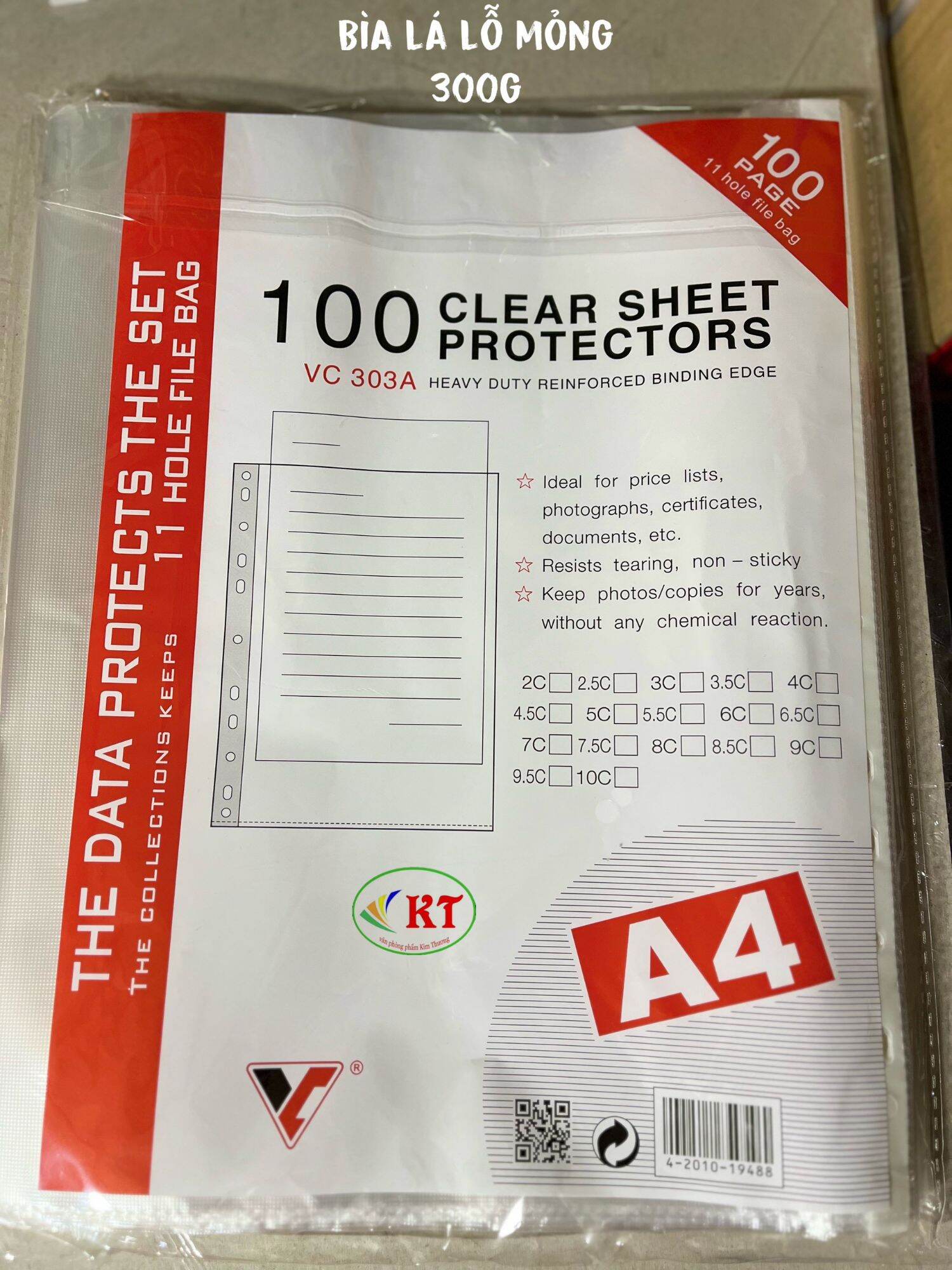 Xấp 100 cái bìa lá đục lỗ mỏng/dày 300/400/600/700gram giá sỉ