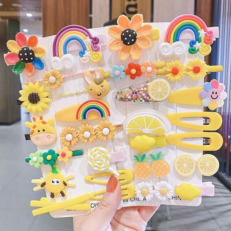 Sét 14 kẹp tóc mái cho bé