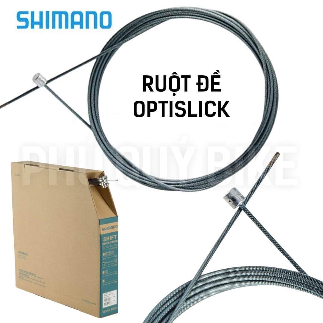 1 sợi ruột đề xanh xe đạp optislick shimano dành cho xt & tiagra