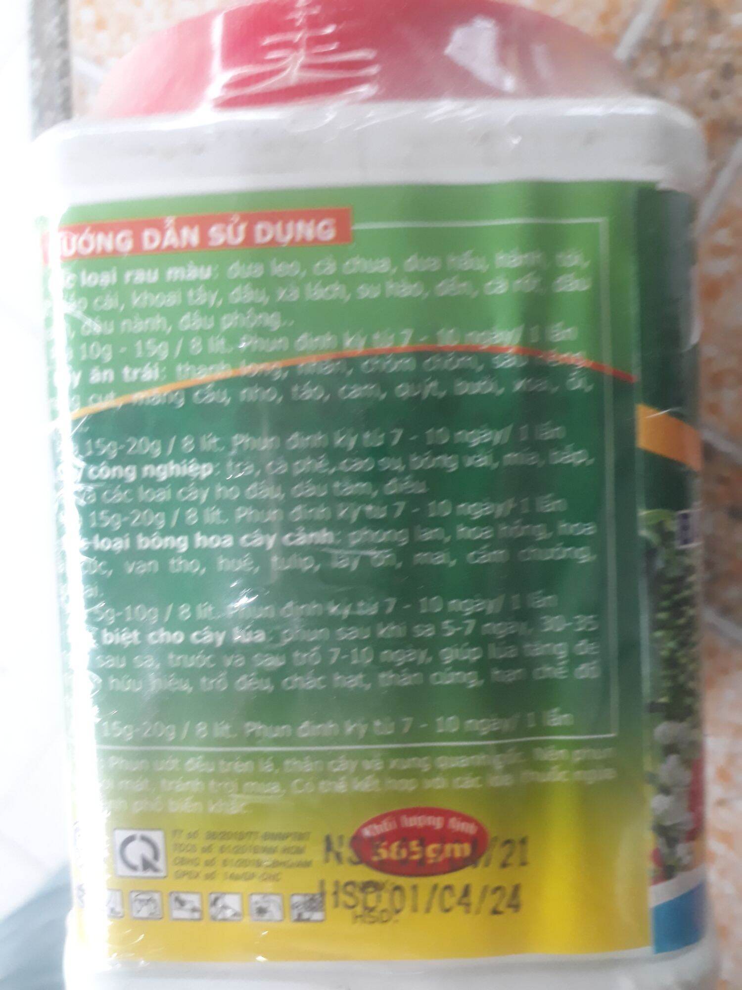 phân bón lá cao cấp 30 10 10 hộp 565gram