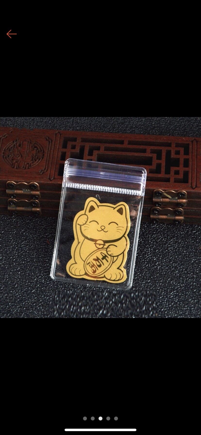 Miếng dán mèo thần tài