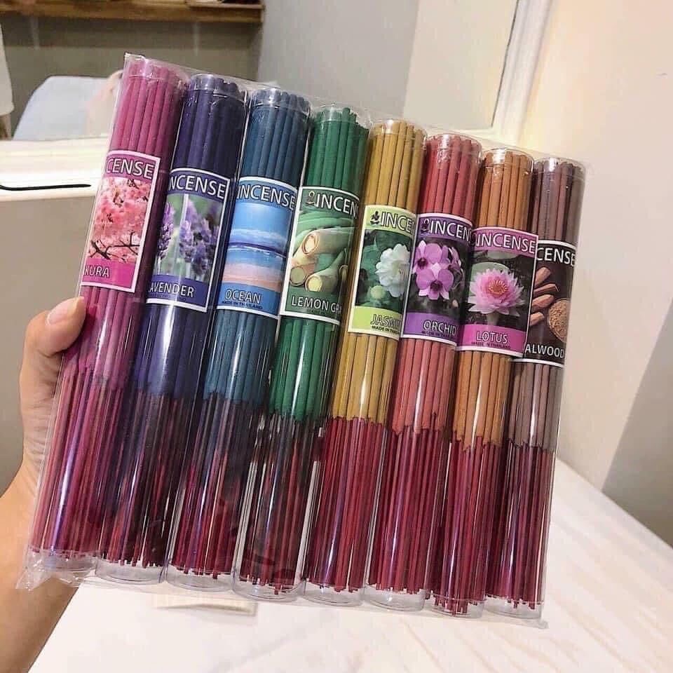 Set 8bó nhang thơm Thái Lan thảo dược đủ màu