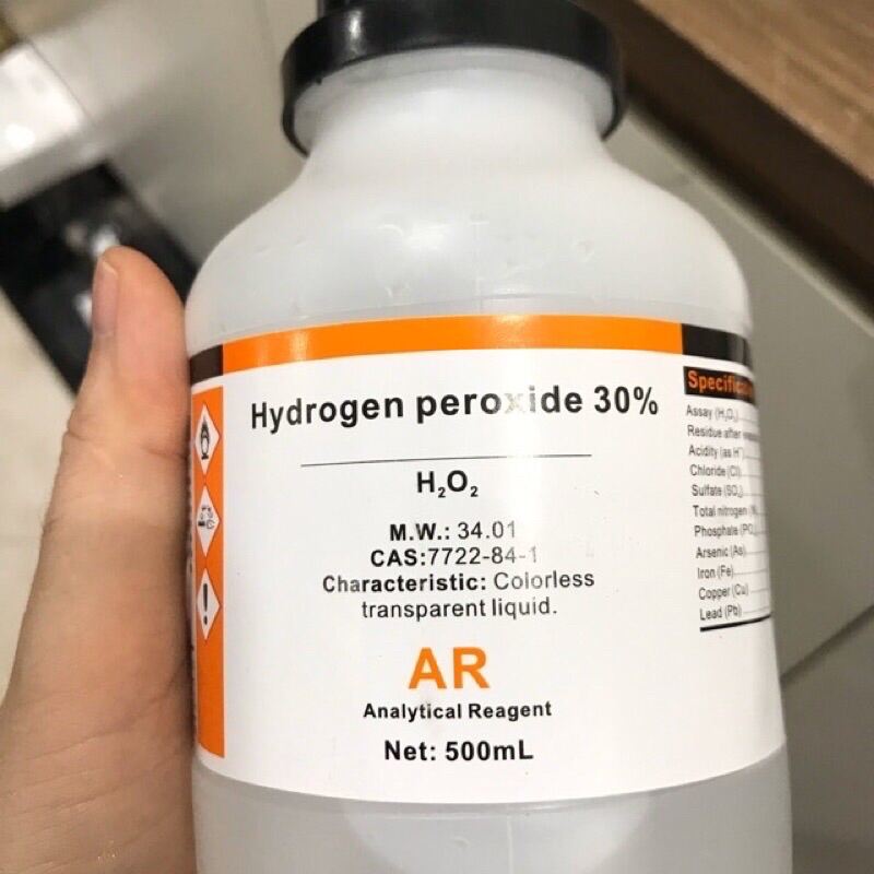 Oxy già Hydrogen peroxide H2O2 30% tinh khiết 500ml