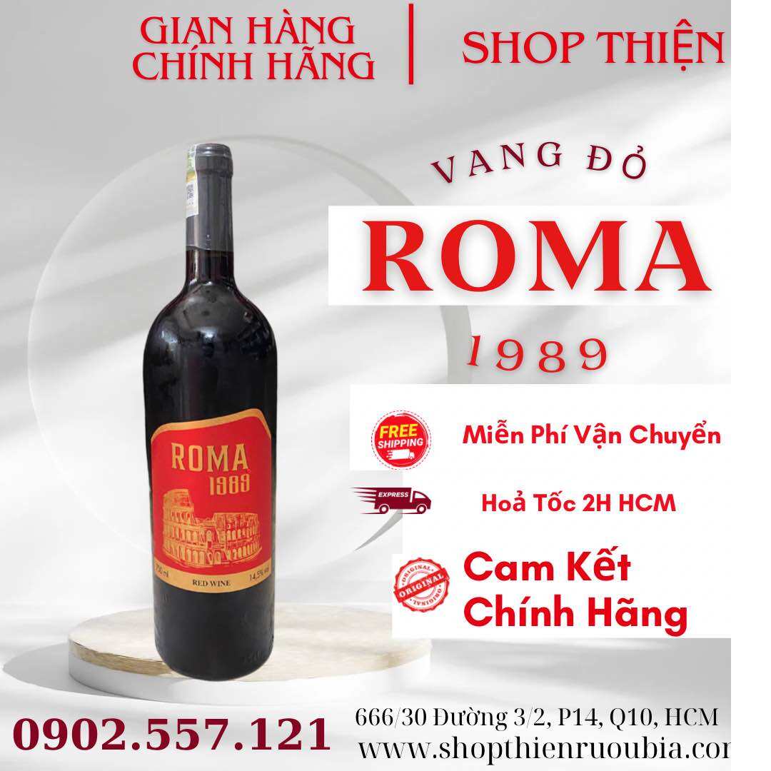 Vang Đỏ ROMA 1989 14.5% 750ml