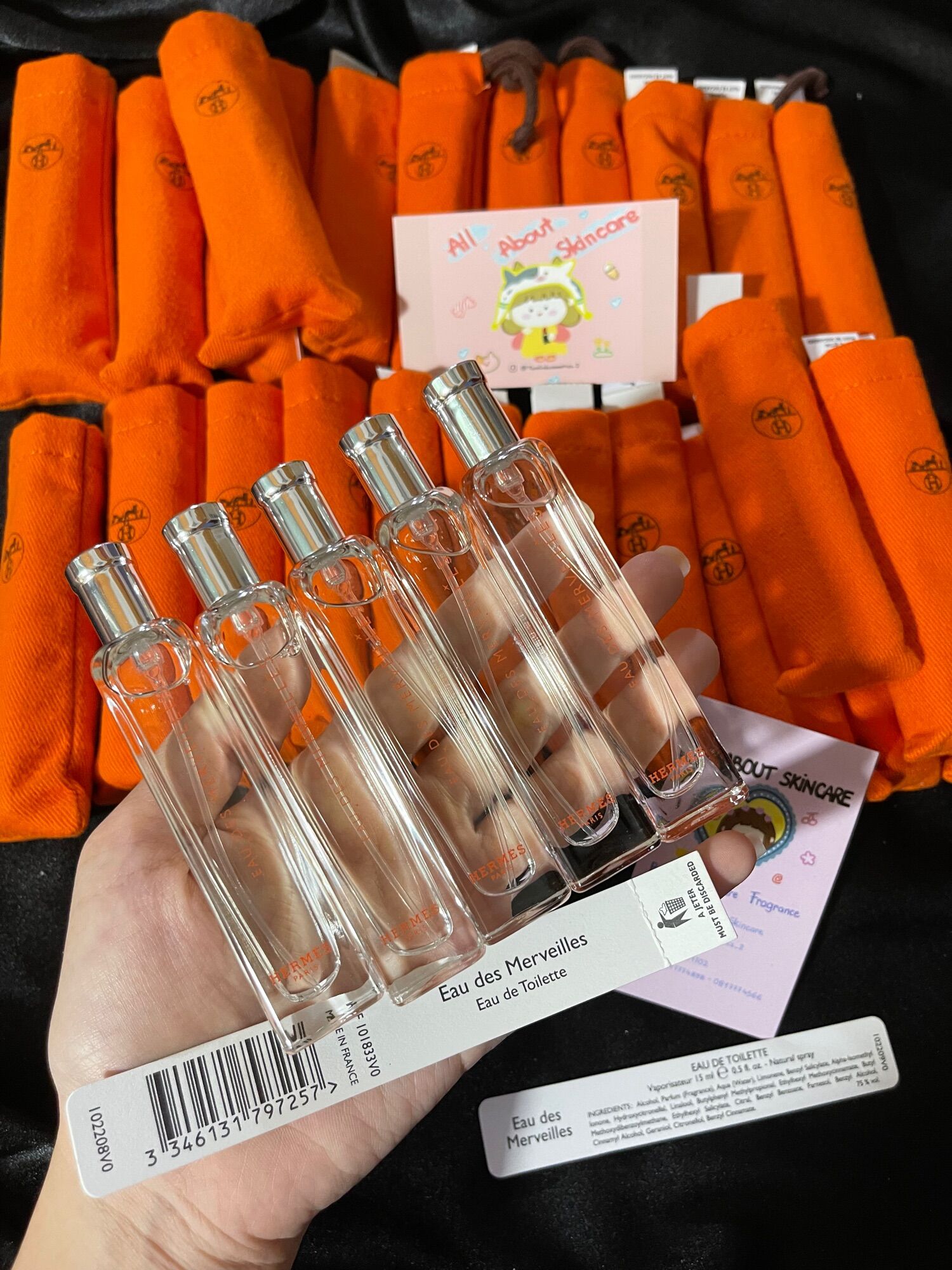 Nước hoa Mini Hermes 15ml kèm túi vải