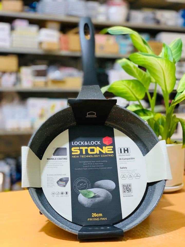 Chảo đá marble stone 7 lớp 26cm lock&lock lca6263d