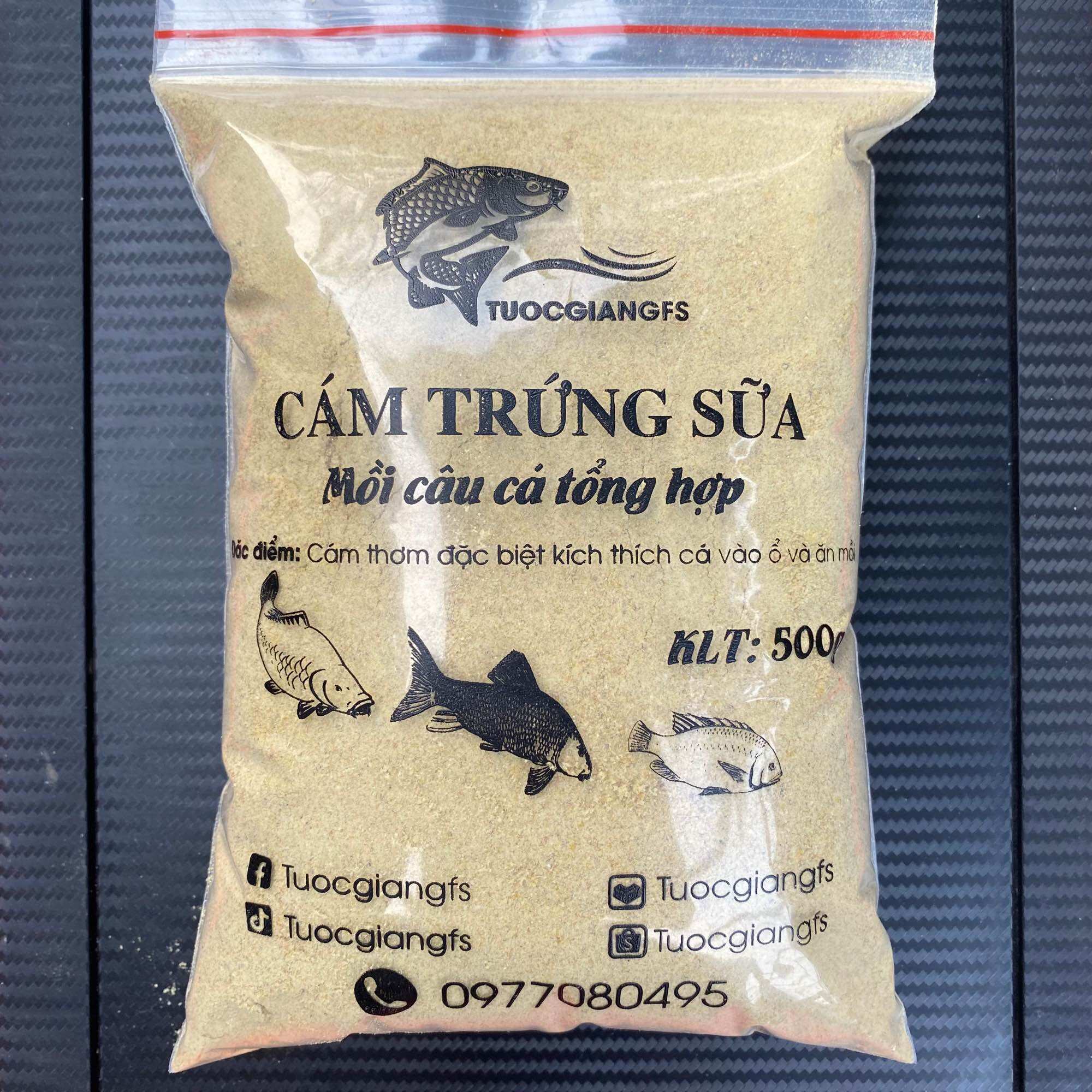 Cám trứng sữa - Mồi câu cá tổng hợp