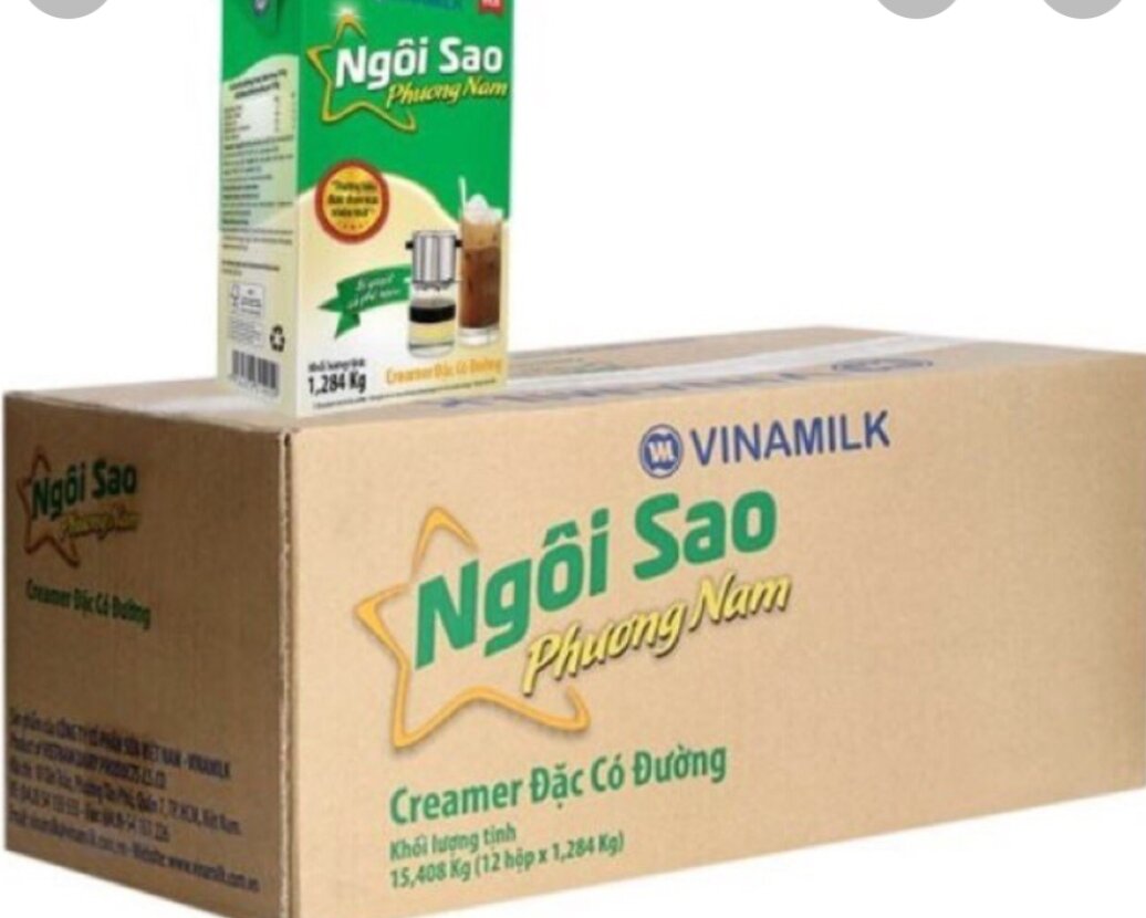 Sữa Đặc Có Đường Vinamilk Ngôi Sao Phương Nam Hộp Xanh lá 1,284 KG