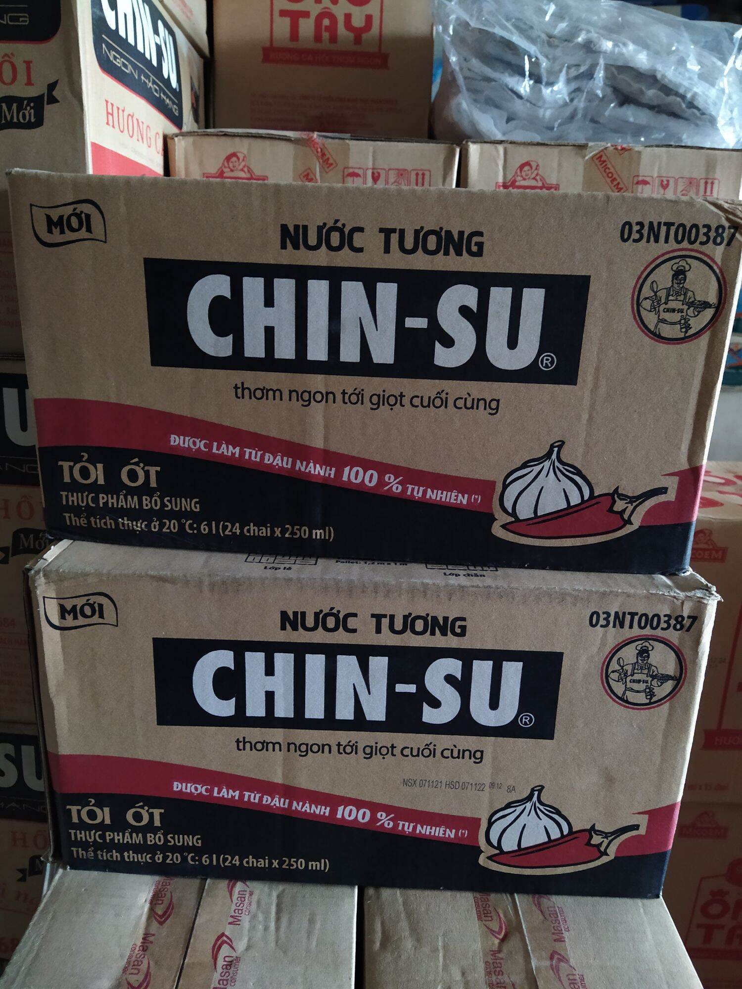Nước tương Chinsu tỏi ớt 250ml