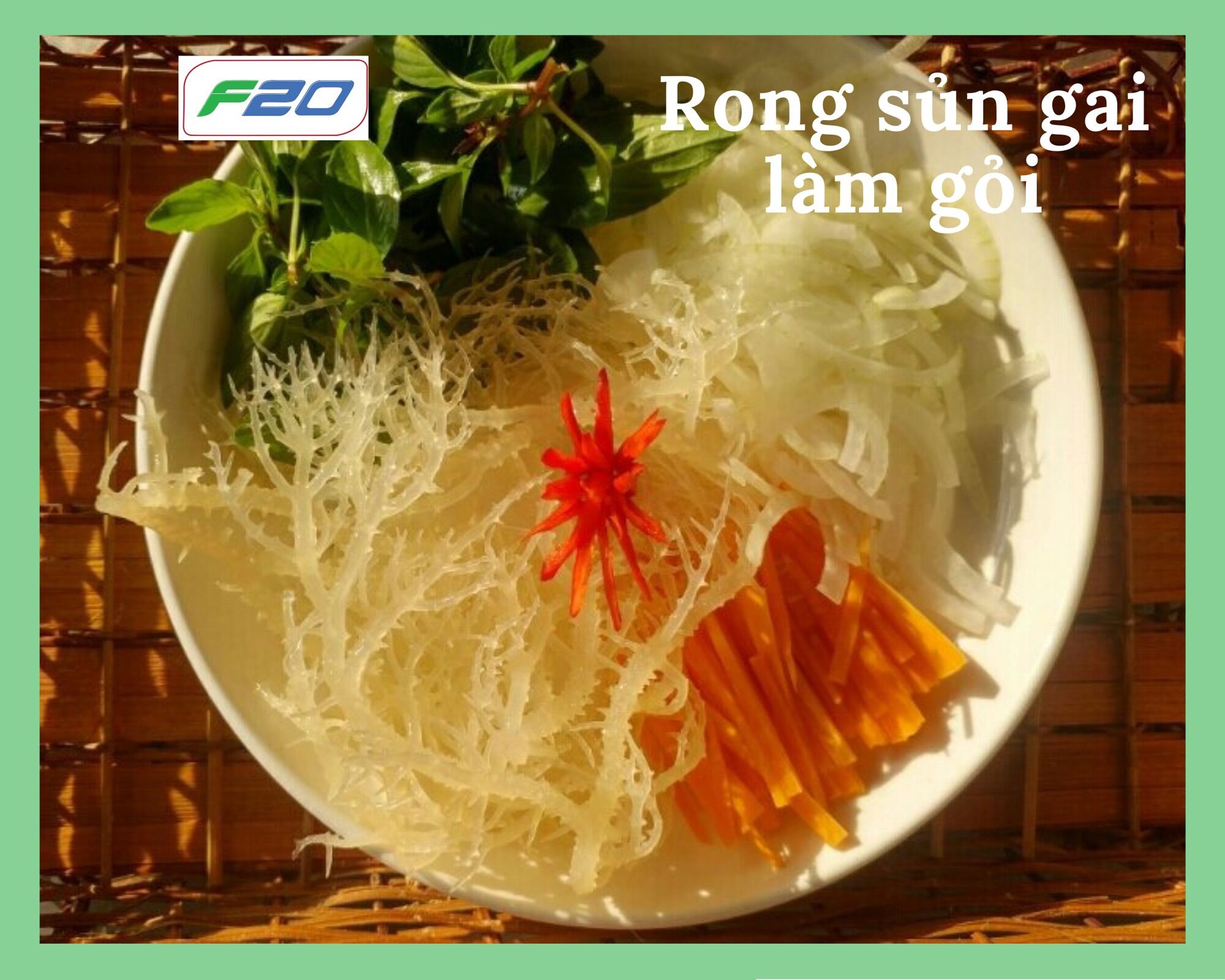 Rong Sụn Nha Trang 500g - Màu vàng trắng đục tự nhiên ( rong sủn muối làm gỏi )
