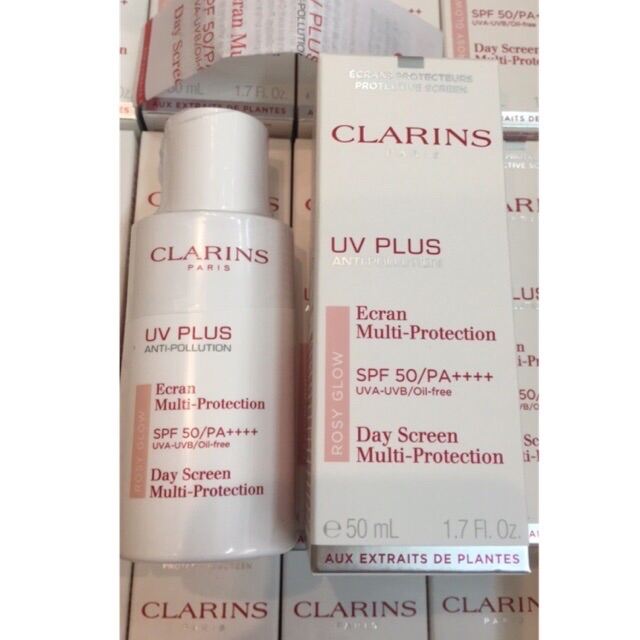 Kem Chống Nắng Clarins 50Ml Pháp(Hồng - Trắng - Tím)