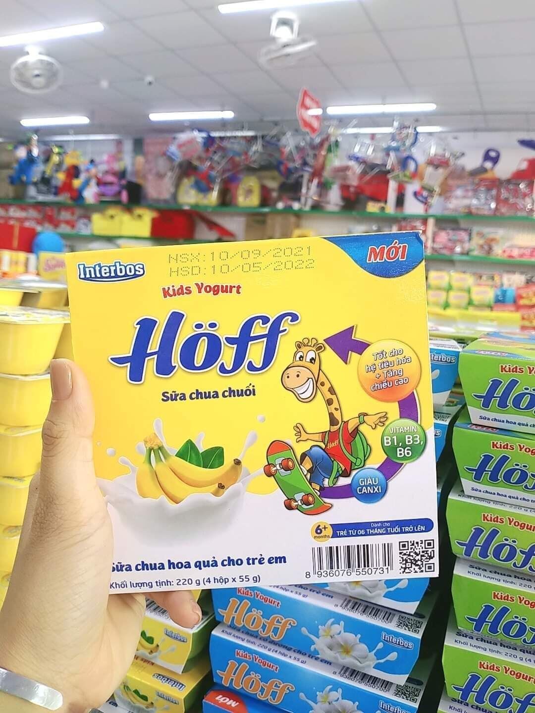 Thùng sữa chua Hoff 12 lốc ( date mới nhất)