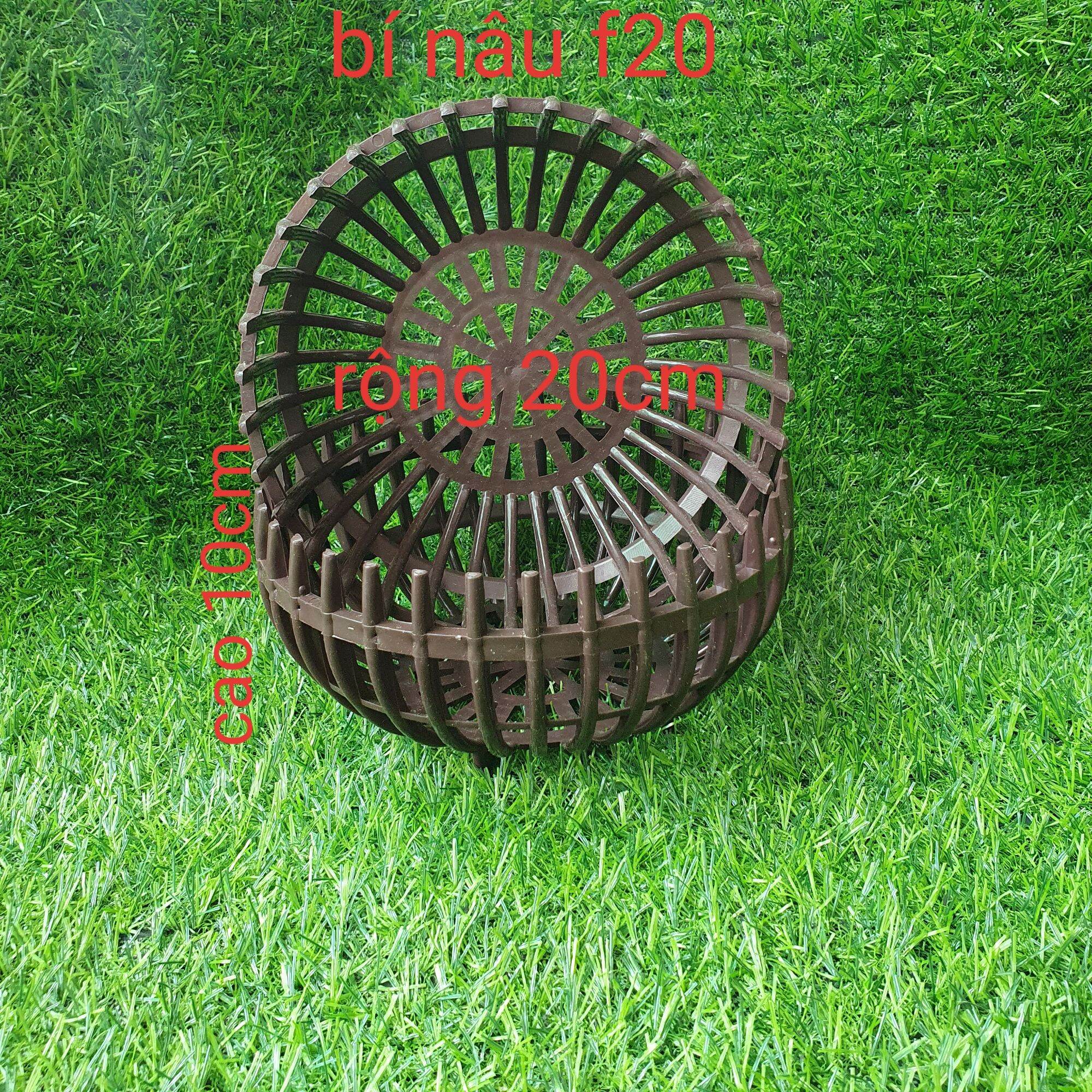 Chậu bí nâu HD f20, chậu trồng lan giá rẻ, giỏ treo lan