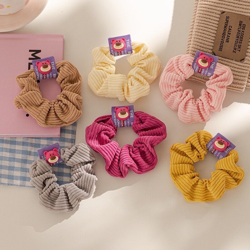 Dây Buộc Tóc Scrunchies Gấu Dâu/ Lotso