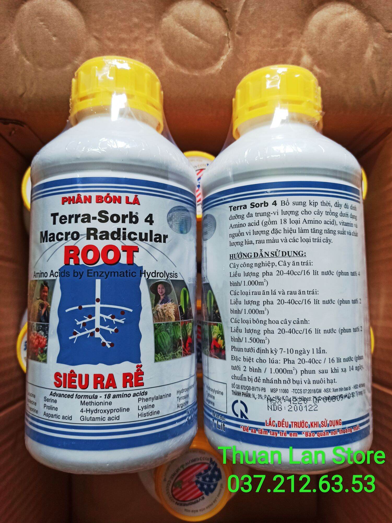 Phân Bón Lá Tera Sorb 4 Siêu Ra Rễ lọ 1 Lít