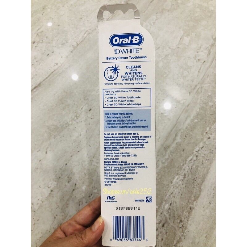 BÀN CHẢI PIN ORAL-B TỪ MỸ