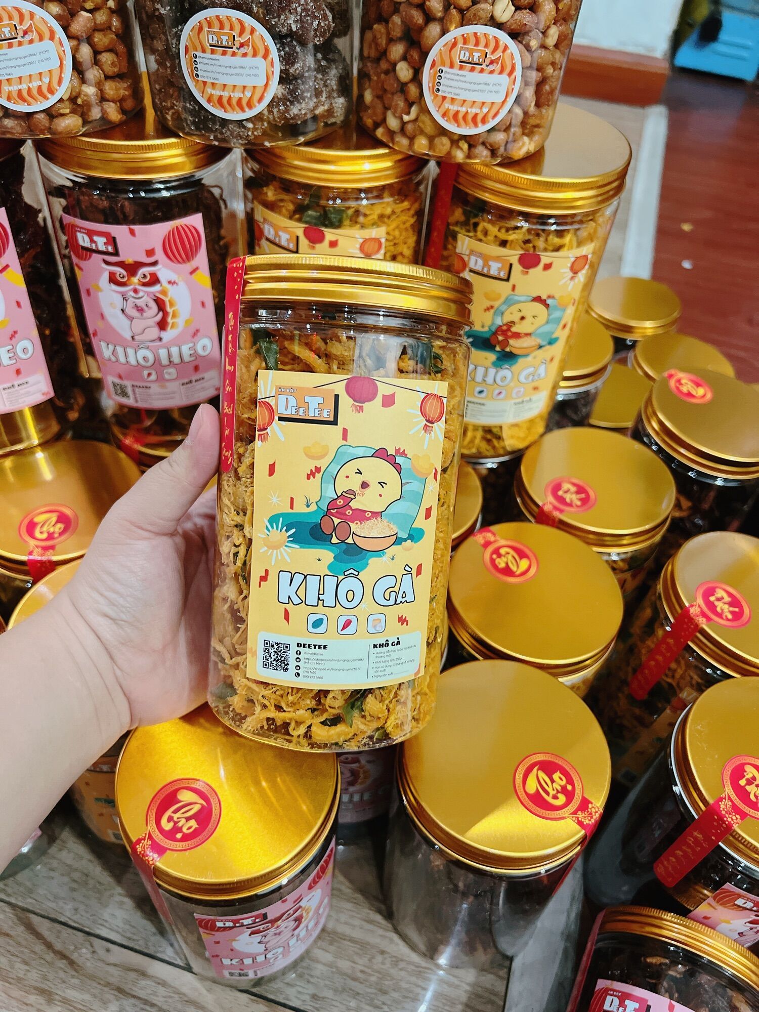 Khô gà bơ tỏi 250gr