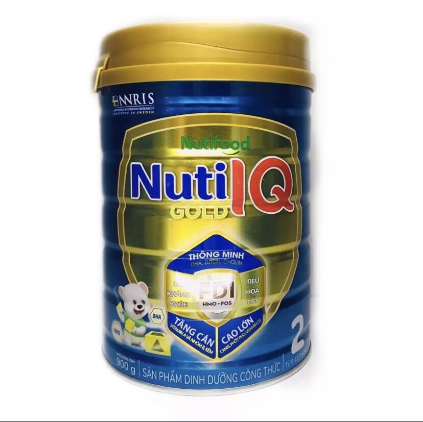 Nuti iq số 2 lon 900gr cho bé từ 6-12 tháng