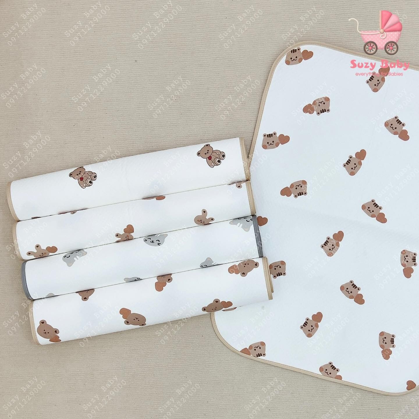 Lót chống thấm 4d họa tiết hàn quốc cho bé
