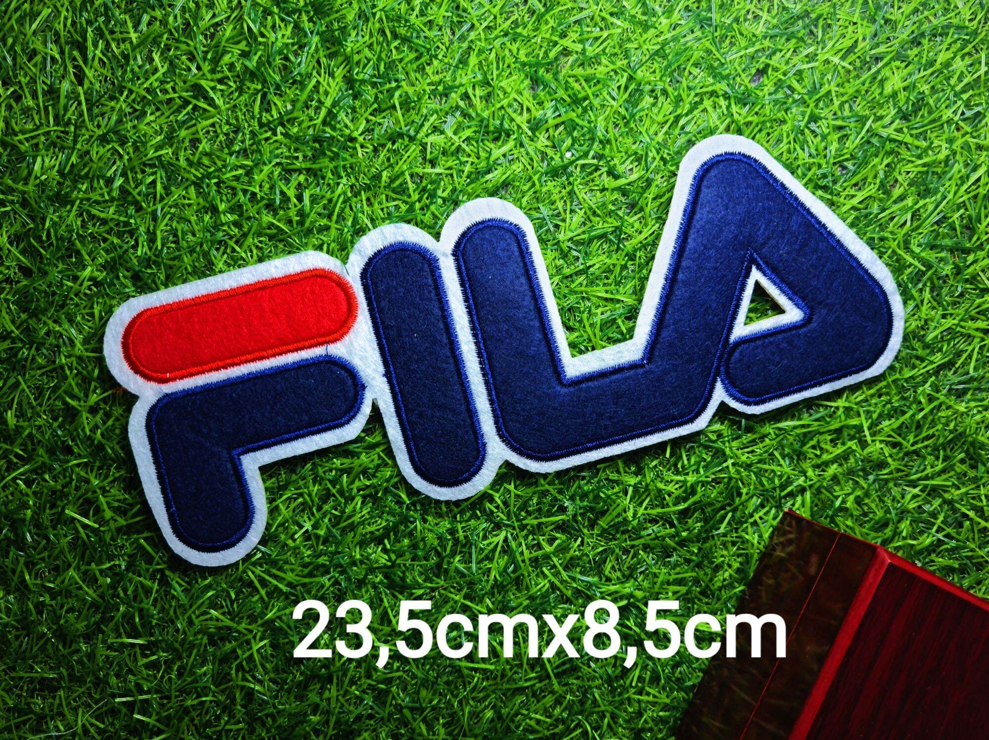 Sticker patch logo thương hiệu khổng lồ f i l a cao cấp