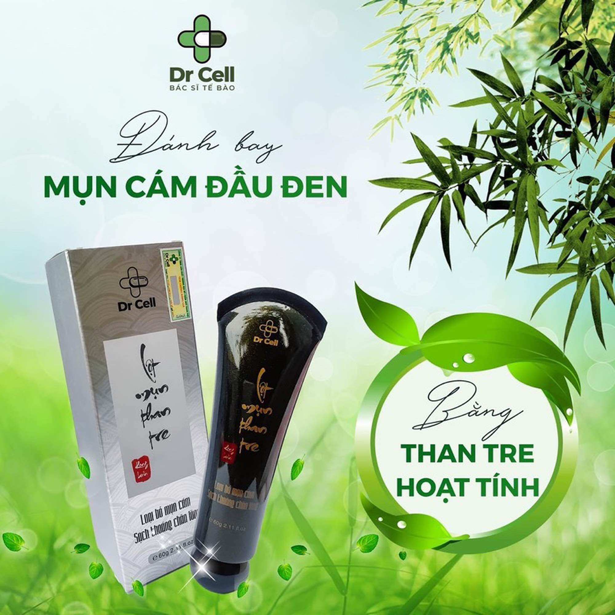 LỘT MỤN THAN TRE RONG BIỂN DR CELL