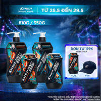 [MỚI] Tắm Gội Sạch Gàu 3in1 Xmen Everest Coffee & Aqua Sport 610G/350G - 3X Tác Động Sạch Gàu Nhờn Ngứa,Mùi Hương Nam Tính