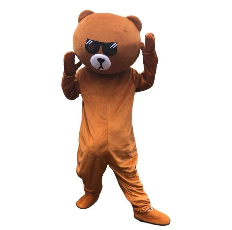 MASCOT BROWN GẤU LẦY đầu 35cm