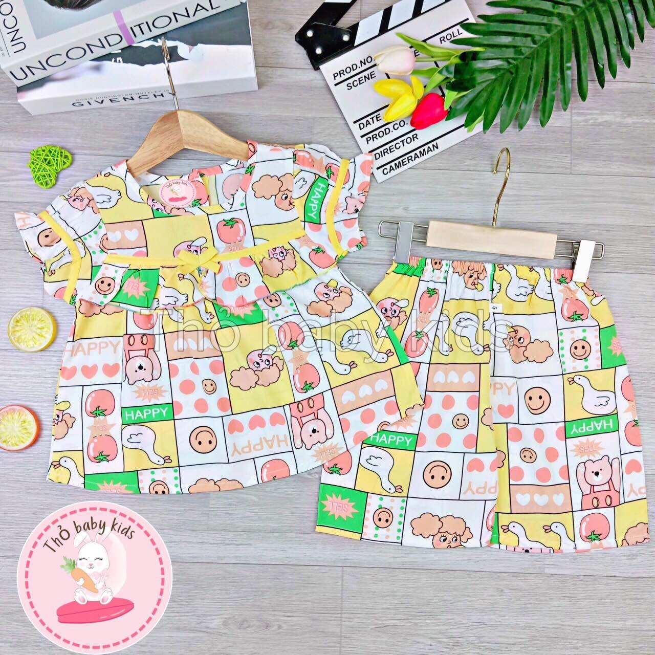 Đồ bộ tole/lanh lửng bé gái, bộ lanh lửng bé gái shop thỏ baby kids