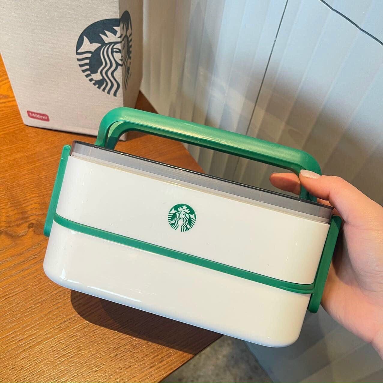 Hộp cơm giữ nhiệt starbuc.k 2 tầng sang chảnh
