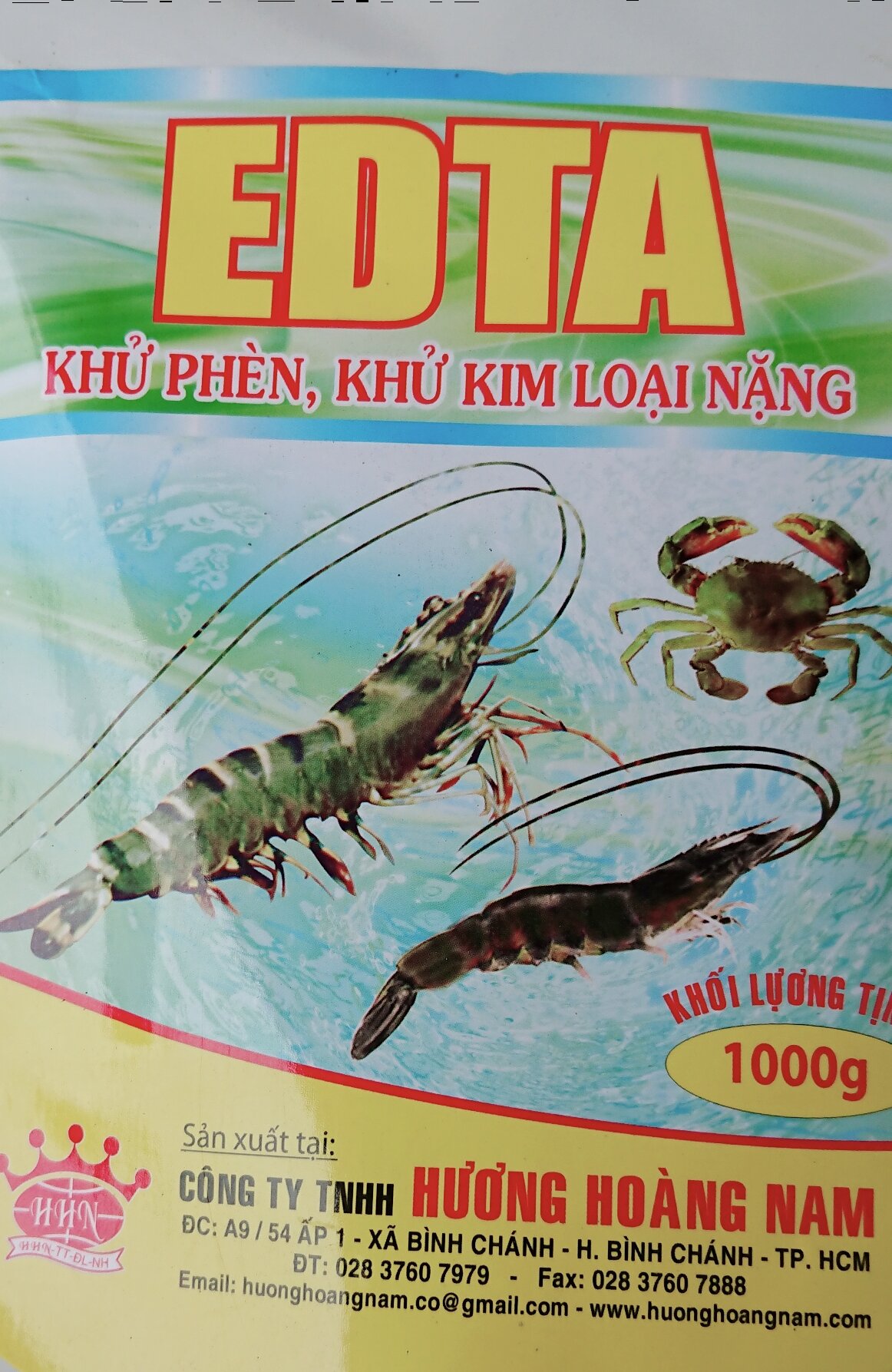 Khử phèn, khử kim loại nặng EDTA