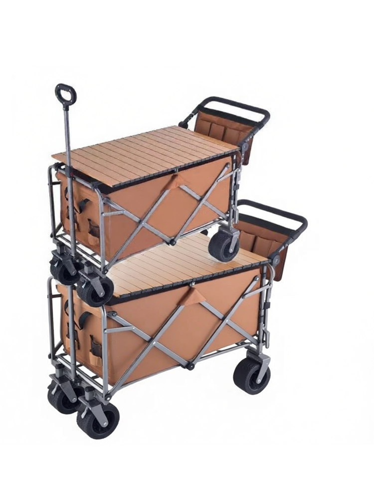Extra Large Foldable Kids Can Lie Camping Wagon - 2