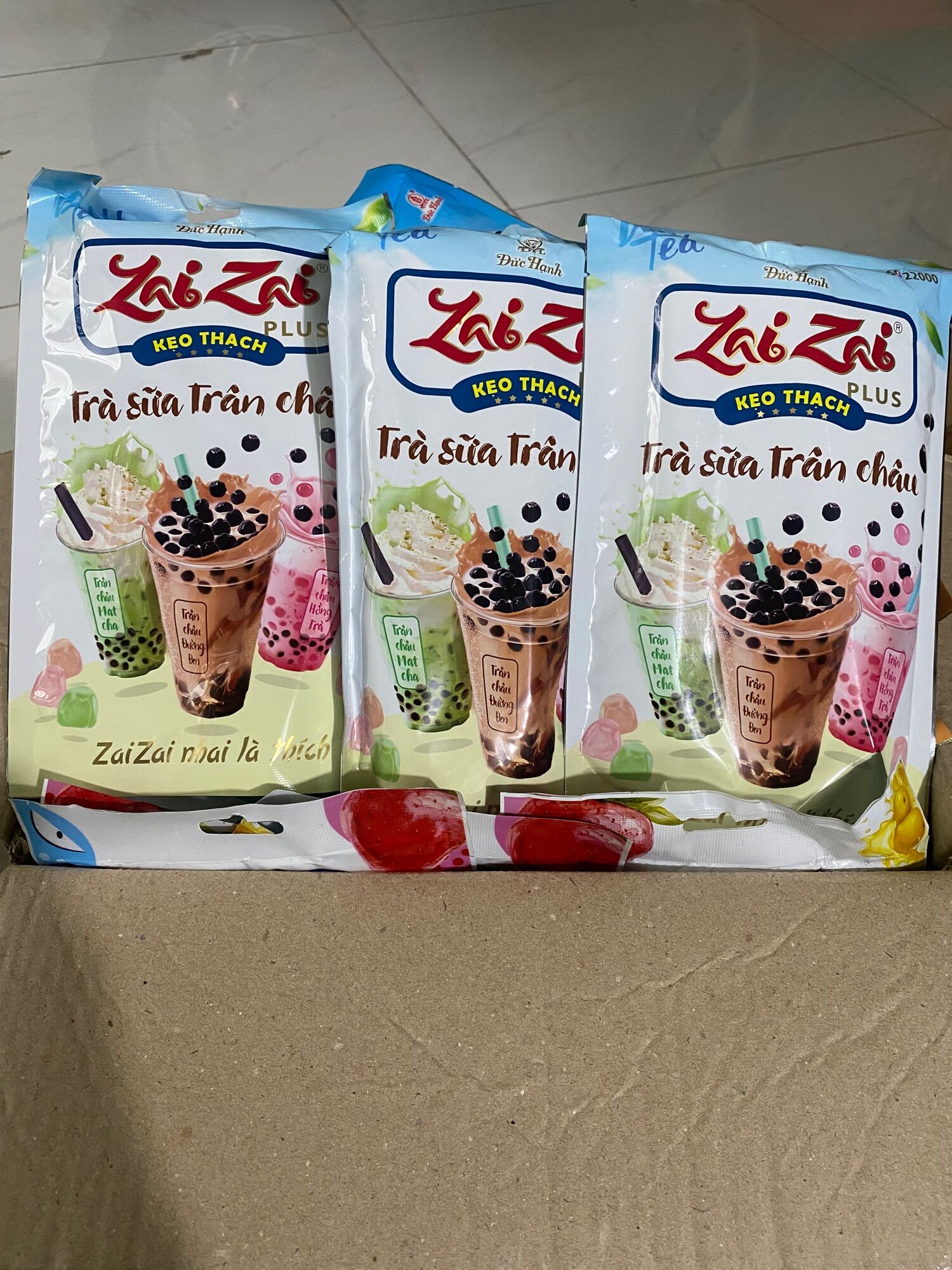 Thạch zai zai Đức hạnh loại bịch 320g mới