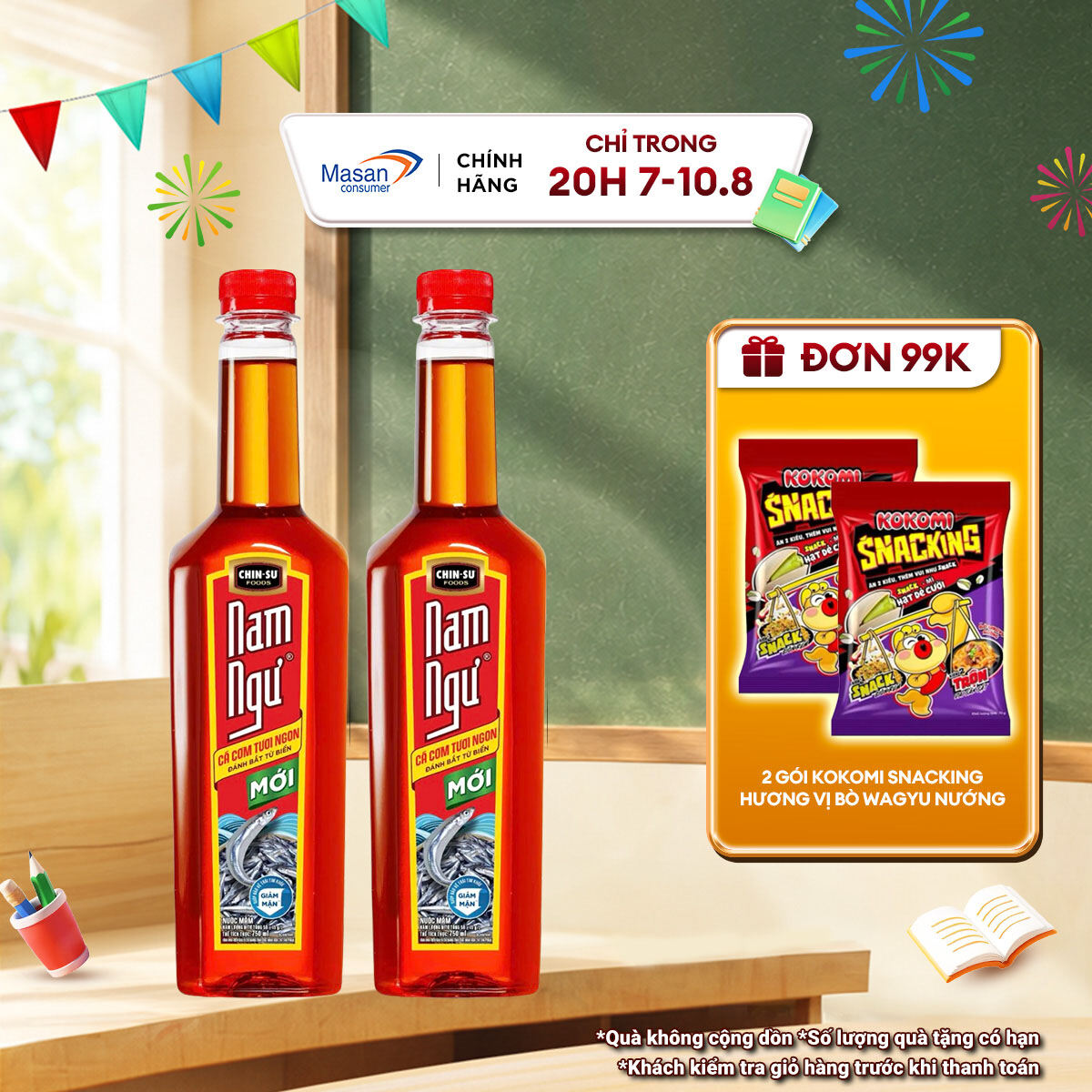 (Chọn loại) Combo 2 Nước Mắm Nam Ngư Chai 750ml/900ml