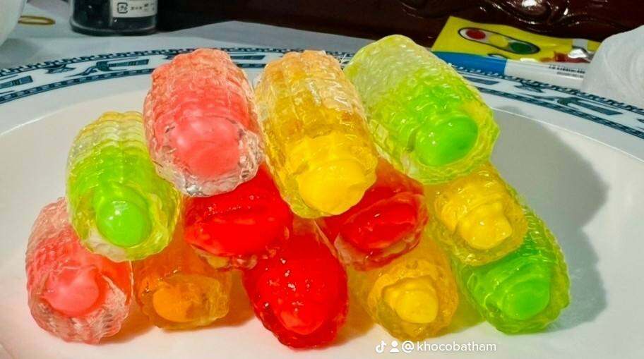 Kẹo bắp mix vị món ăn vặt ngày tết( túi 500gr)