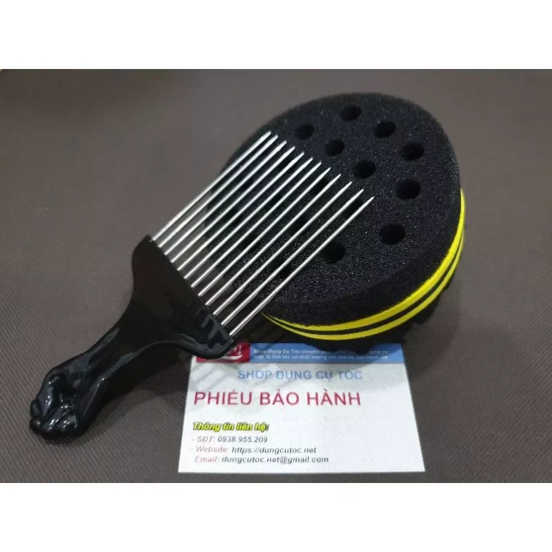 Lược Premlock Chải Bới Tóc Xoăn, Mút Đánh Phồng Tóc Premlock, Dụng Cụ Tạo Kiểu Tóc Châu Phi.