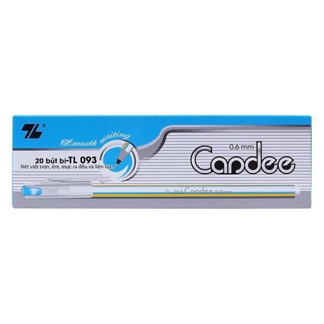 Hộp 20 cây bút bi xanh Thiên Long TL-093 chính hãng giá sỉ