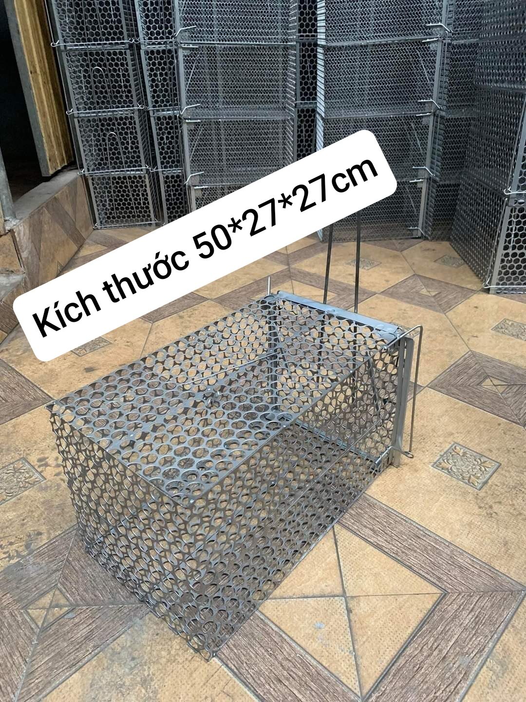 bẫy mèo hoang thép dày cỡ lớn
