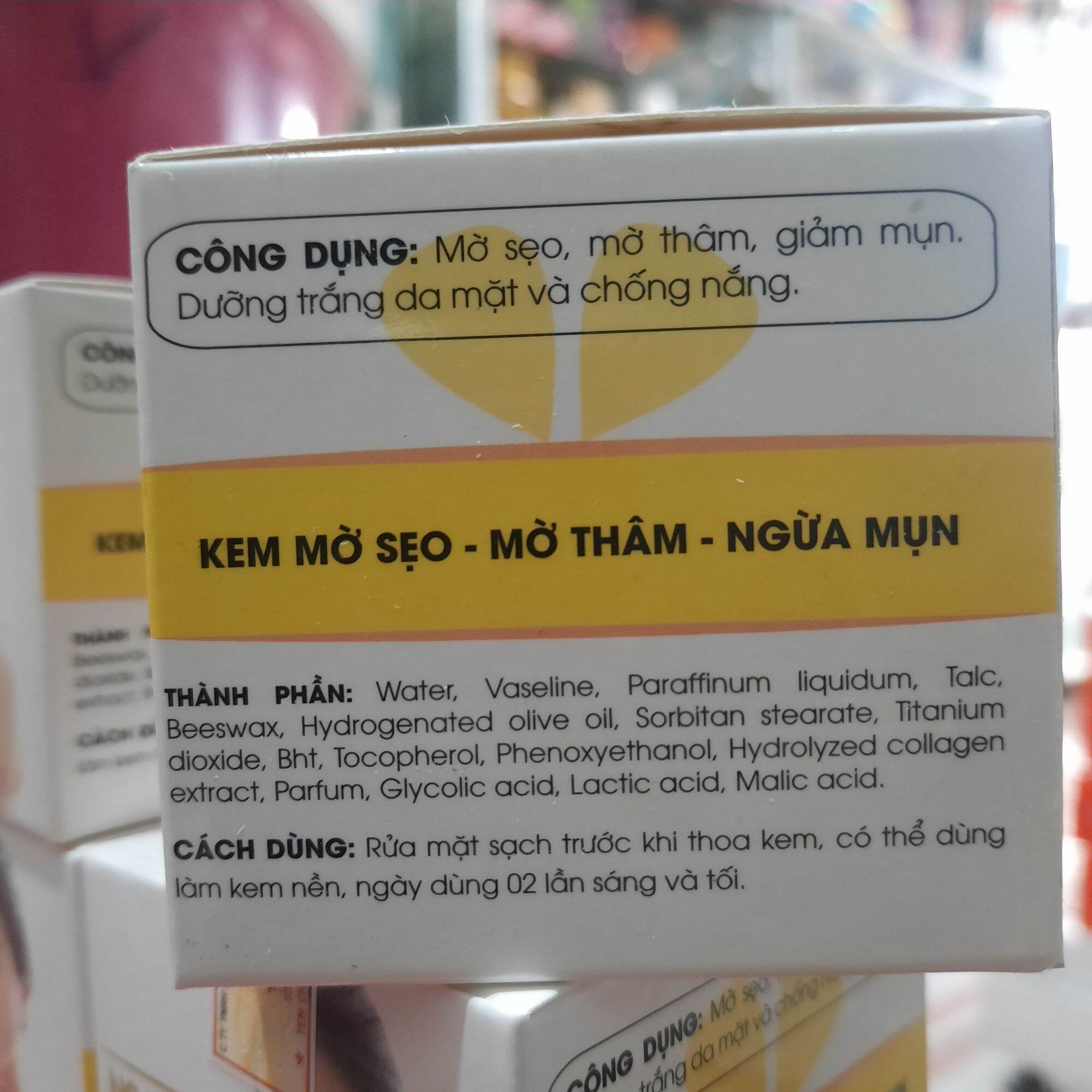 kem ngọc ân mụn, mờ sẹo, mờ thâm