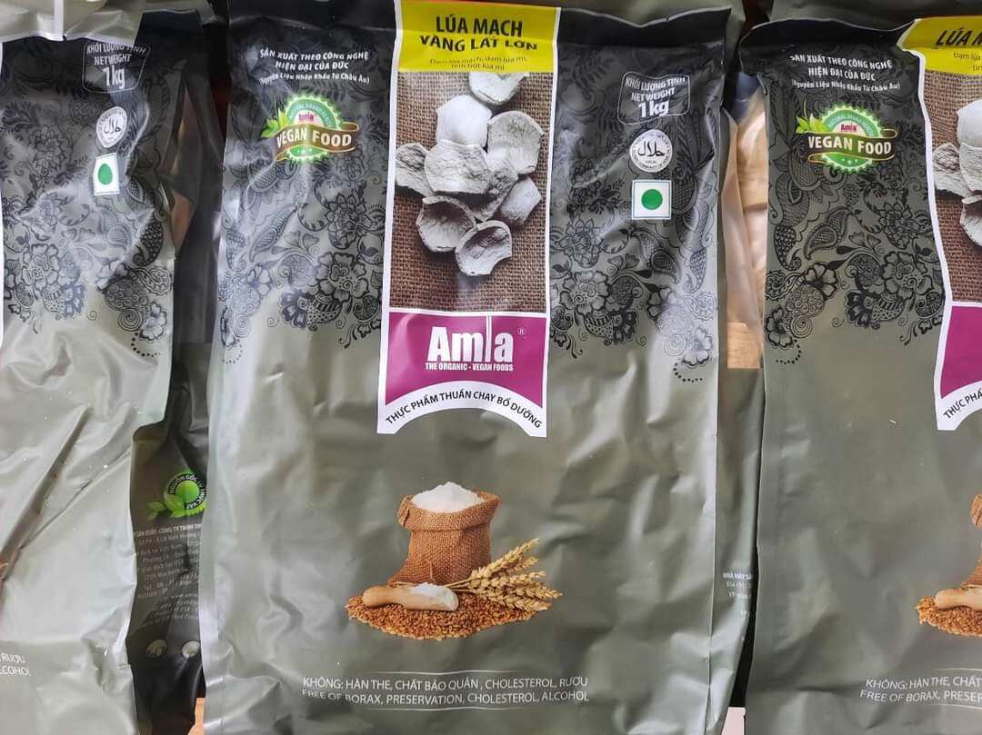 SƯỜN NON CHAY LÚA MẠCH HỮU CƠ AMLA - 1KG - LÁT LỚN ( ORGANIC )