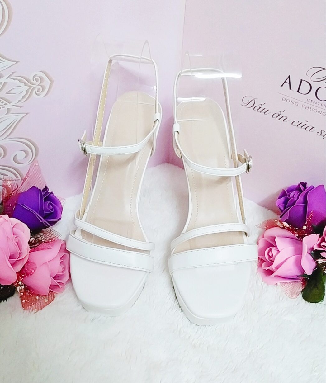 Giày đúp cao gót nữ quai ngang gót nhọn cao 12cm thích hợp đi chơi đi tiệc