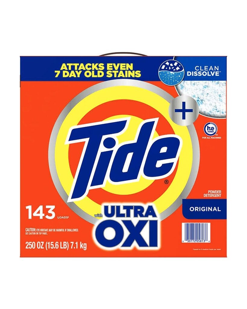 Bột giặt Tide Ultra Oxi Original Powder Laundry Detergent của Mỹ hộp 7.1kg