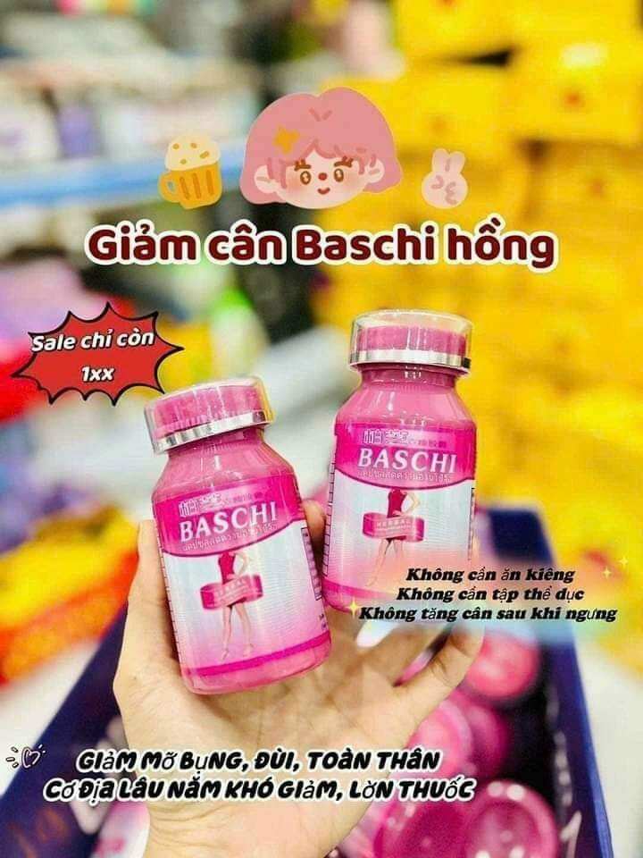 Giảm Cân Baschi Hồng chính hãng thái
 Xuất Xứ: Thái Lan
Hàng Chuẩn không giảm đền gấp 2 lần
Thuốc được chiết xuất  nhân sâm và nấm linh chi vừa giảm cân vừa đẹp da nha khách.
Giảm cân không khó, chủ yếu là bạn có muốn hay không thôi ????
Đến với  Giảm cân