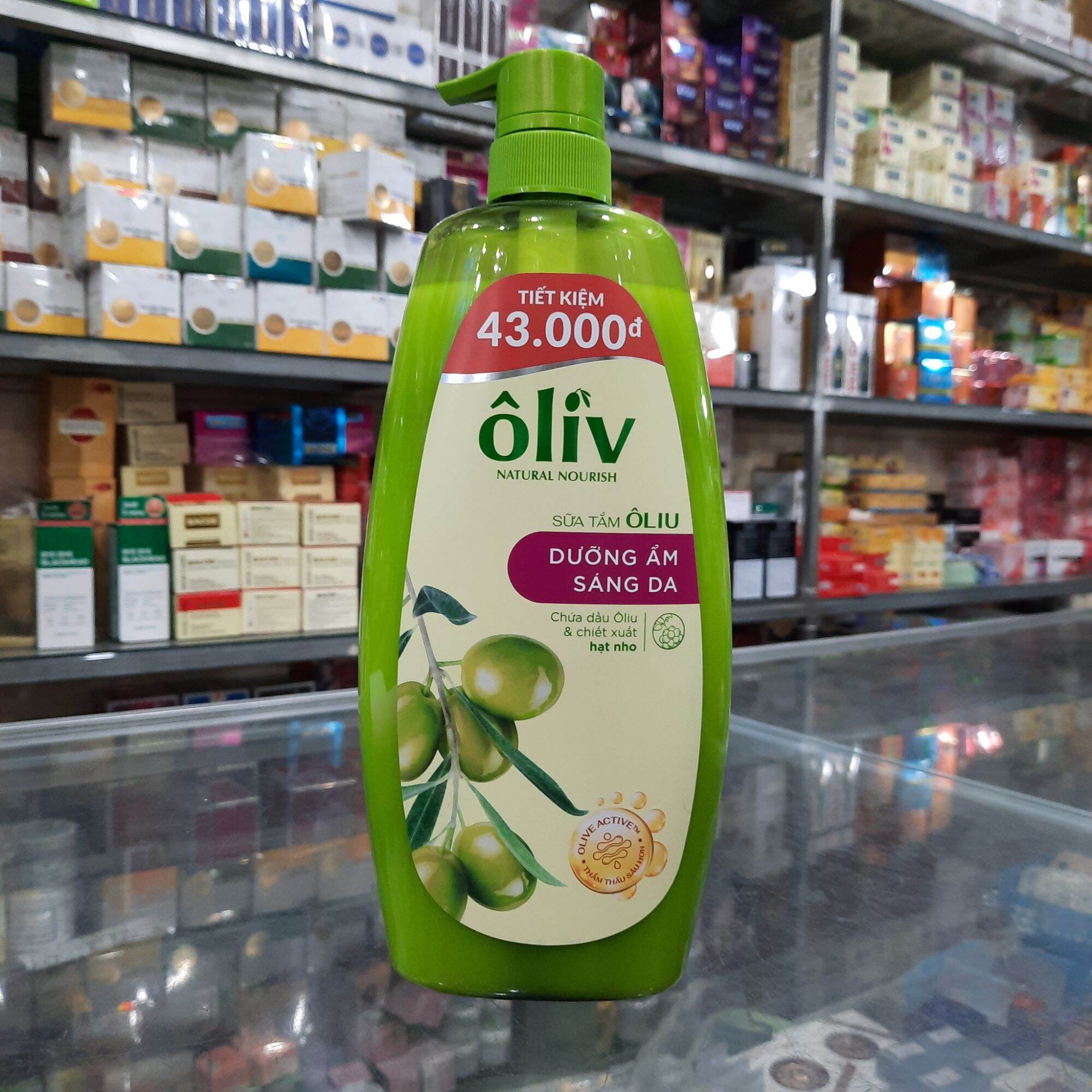 Sữa tắm ôliu Ôliv dưỡng ẩm sáng da 1 lít