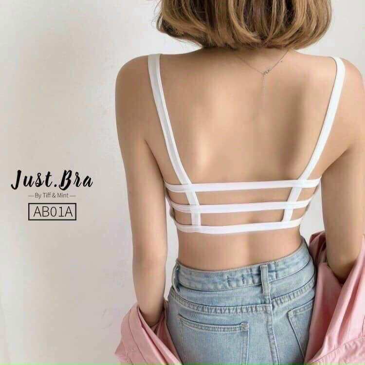 55k/6 Áo Bra 3 Dây Cotton Mút Mỏng 35-52kg